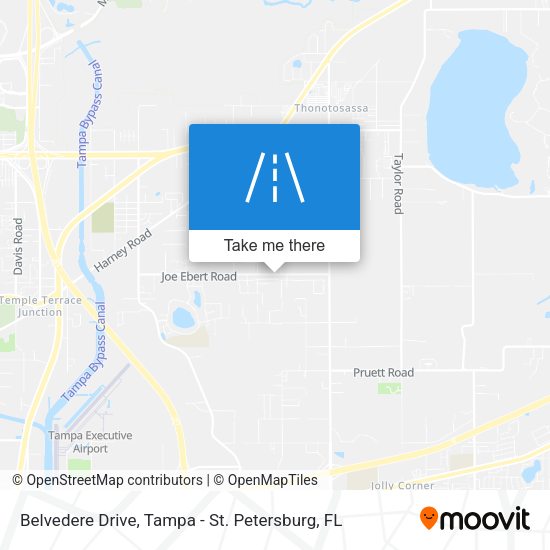 Belvedere Drive map