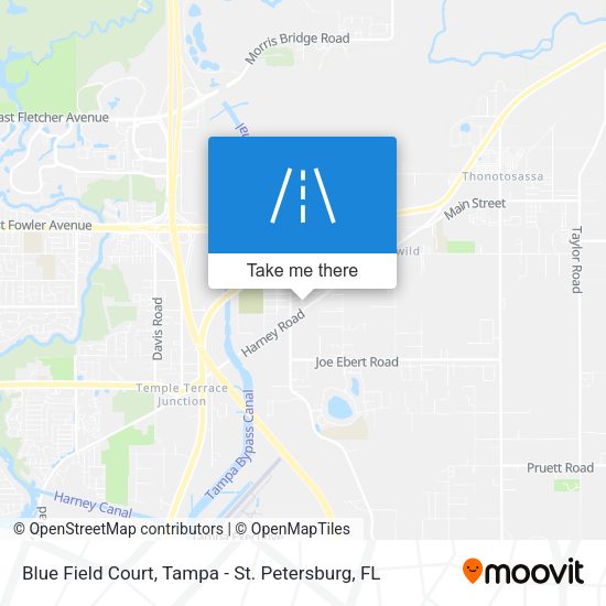 Blue Field Court map