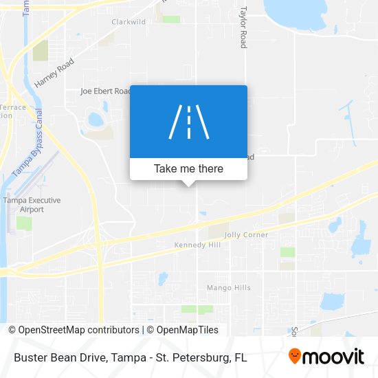 Buster Bean Drive map