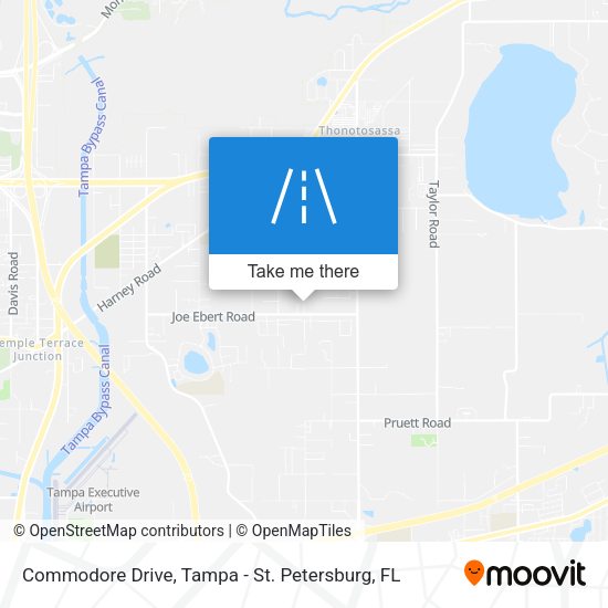 Mapa de Commodore Drive