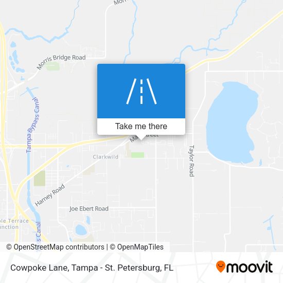 Cowpoke Lane map