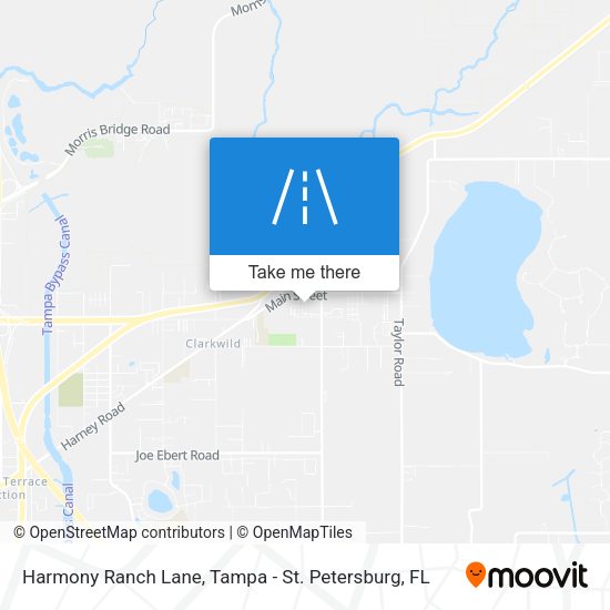 Harmony Ranch Lane map