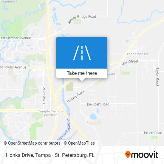 Honks Drive map