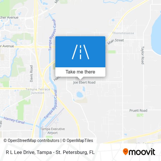 R L Lee Drive map
