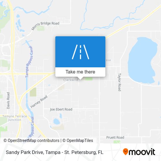 Mapa de Sandy Park Drive