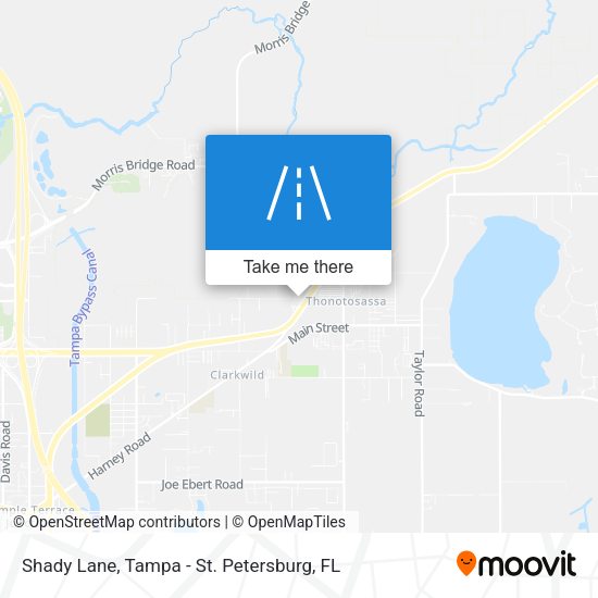 Shady Lane map