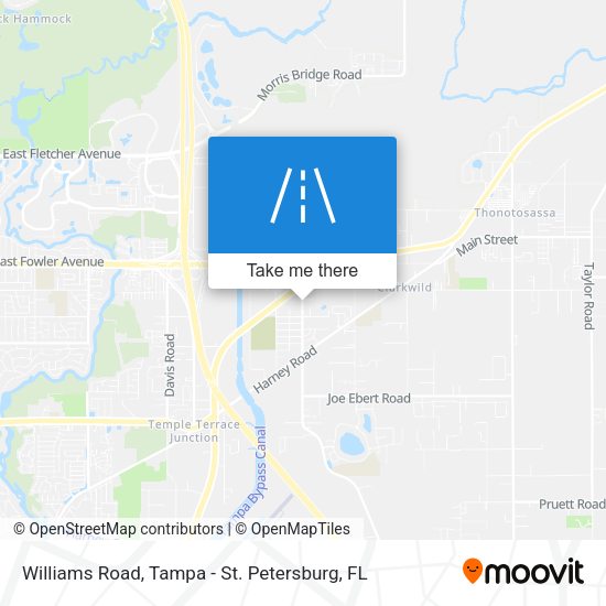 Williams Road map