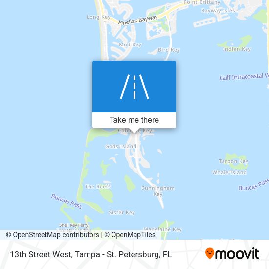 13th Street West map