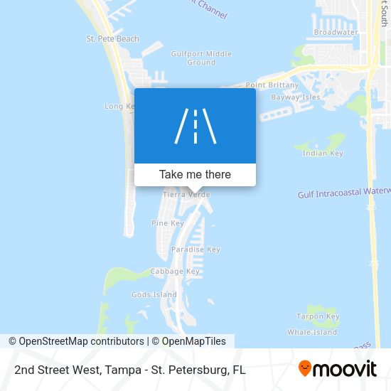 Mapa de 2nd Street West