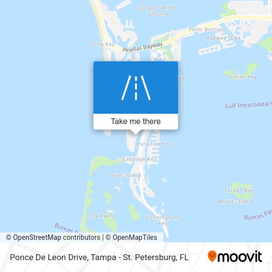 Ponce De Leon Drive map