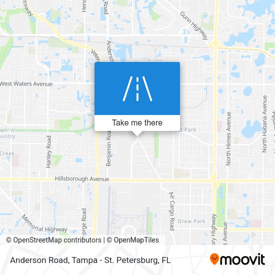 Anderson Road map
