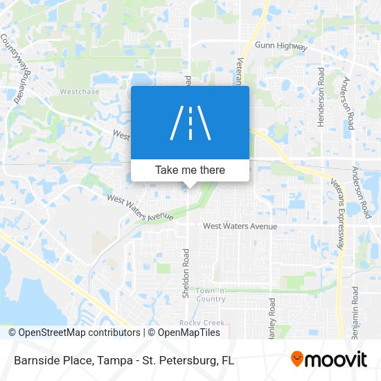 Barnside Place map