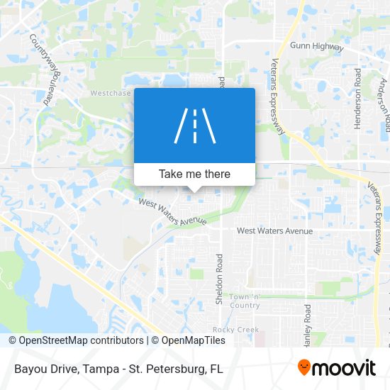 Bayou Drive map