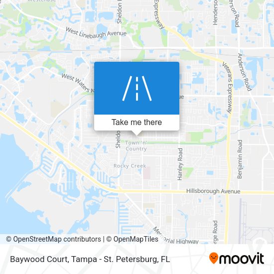 Baywood Court map