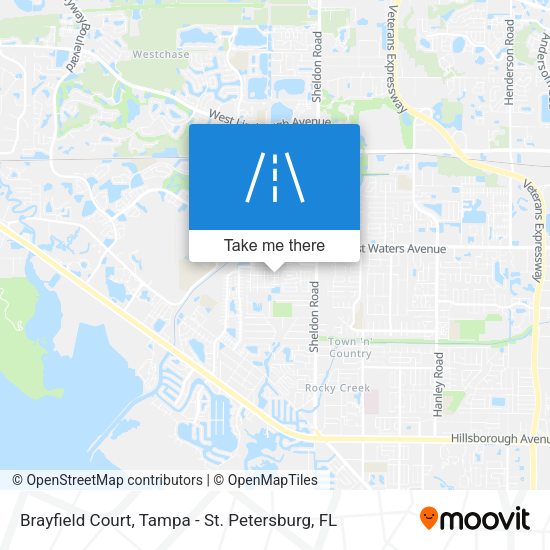 Mapa de Brayfield Court