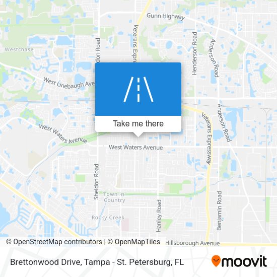 Brettonwood Drive map