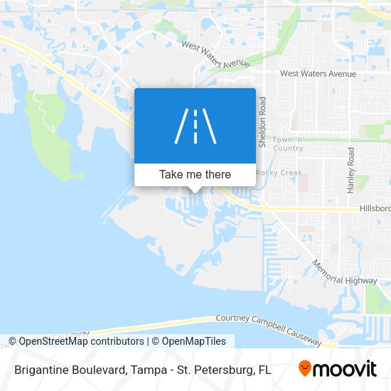 Brigantine Boulevard map