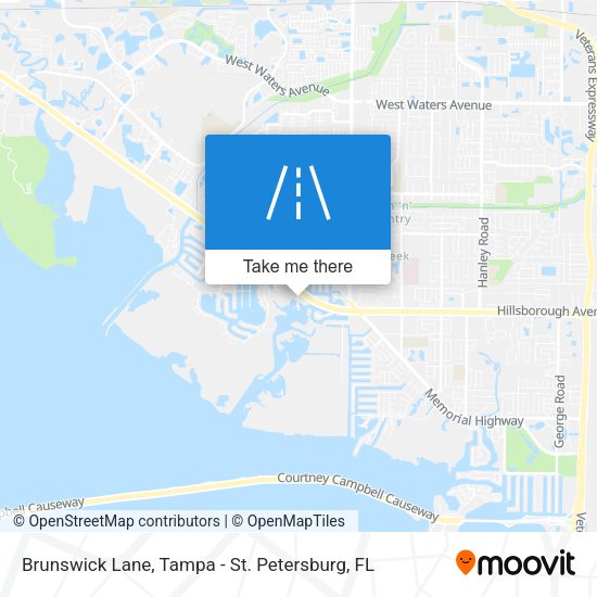 Mapa de Brunswick Lane