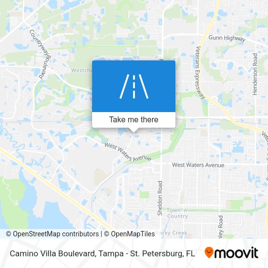 Camino Villa Boulevard map