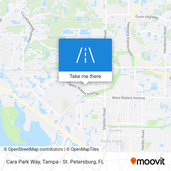 Cara Park Way map
