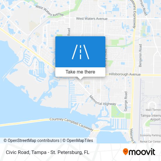 Mapa de Civic Road