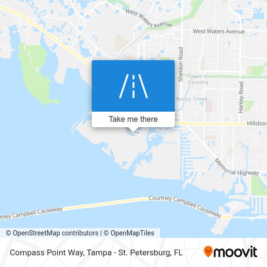 Compass Point Way map