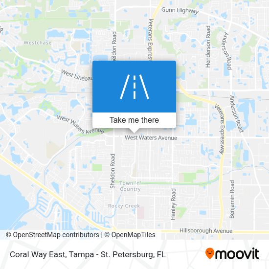 Coral Way East map