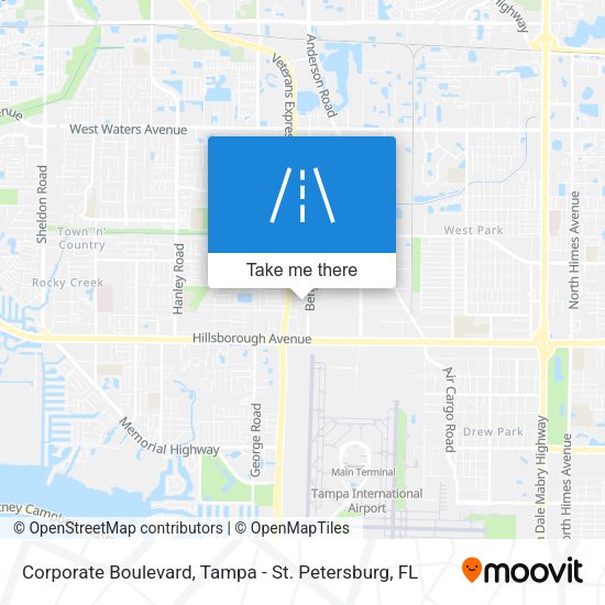 Corporate Boulevard map