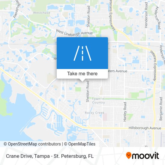 Mapa de Crane Drive
