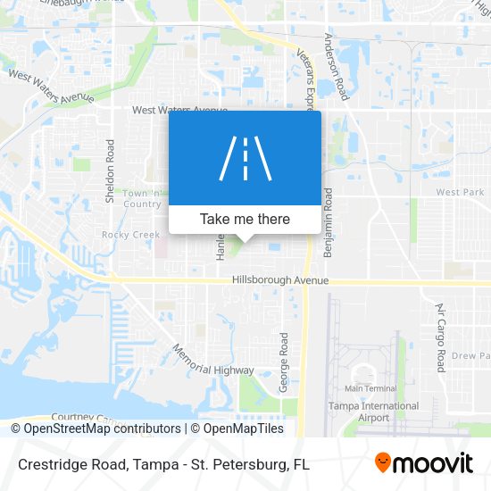 Crestridge Road map
