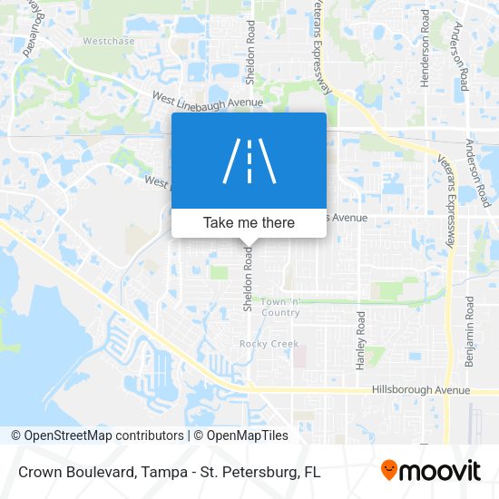 Crown Boulevard map