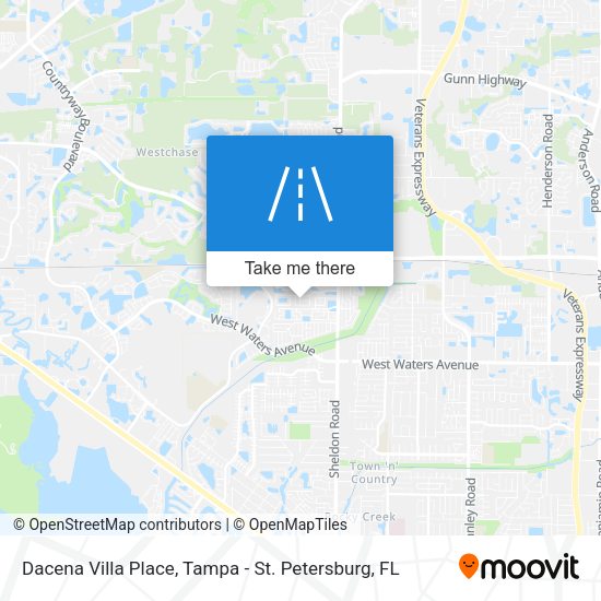 Dacena Villa Place map