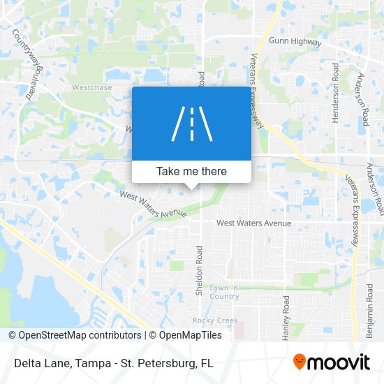 Delta Lane map