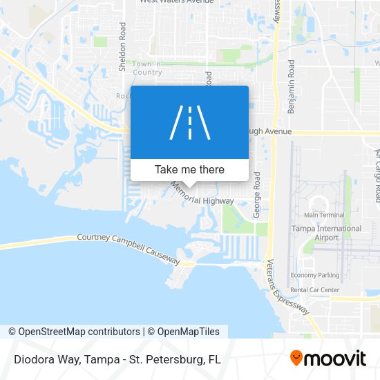 Diodora Way map