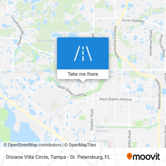 Dixiana Villa Circle map