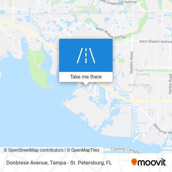 Donbrese Avenue map