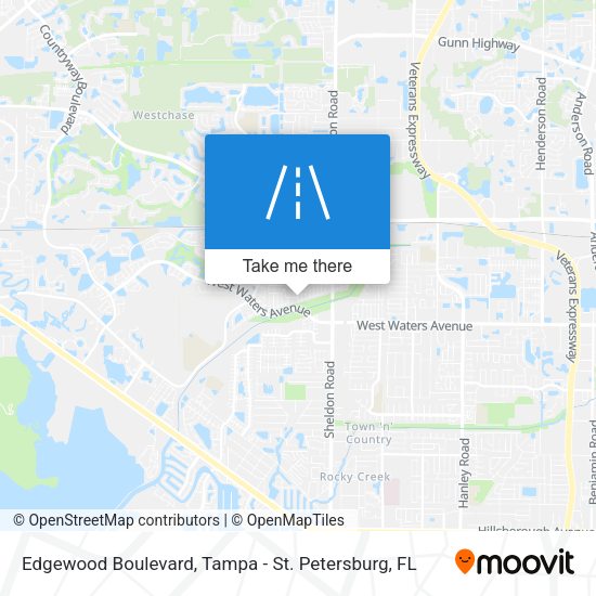Edgewood Boulevard map