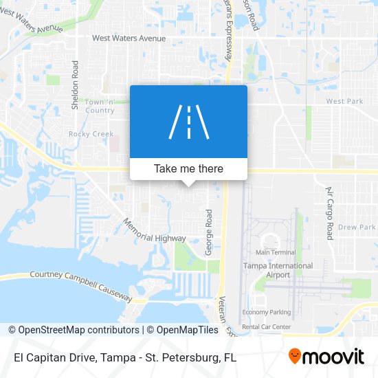 El Capitan Drive map