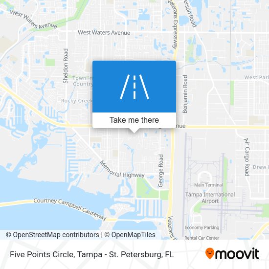 Five Points Circle map