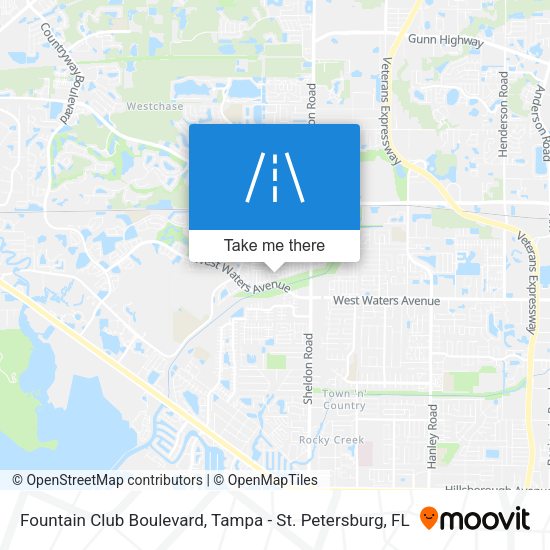 Fountain Club Boulevard map