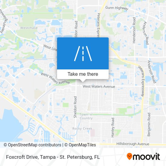Foxcroft Drive map