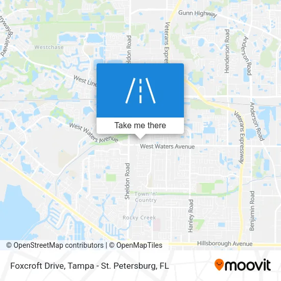 Mapa de Foxcroft Drive
