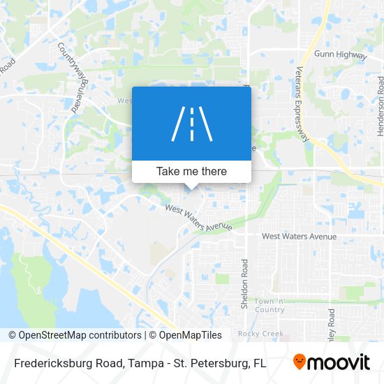 Mapa de Fredericksburg Road