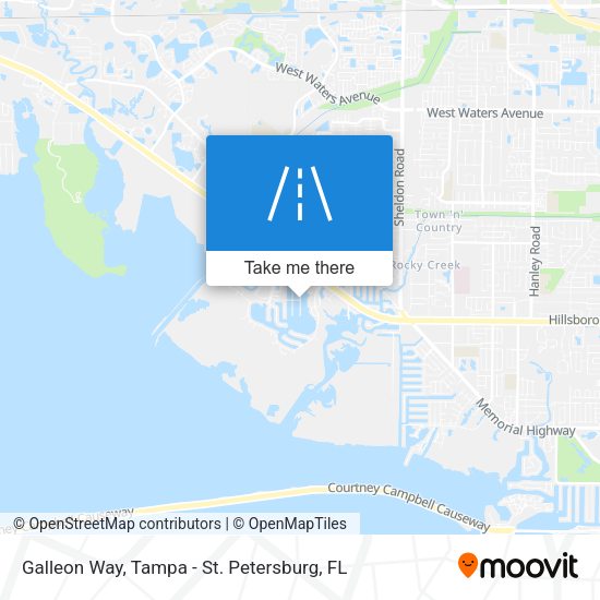 Mapa de Galleon Way