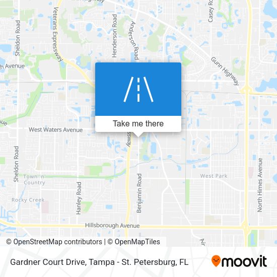 Gardner Court Drive map