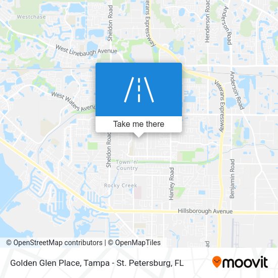 Mapa de Golden Glen Place