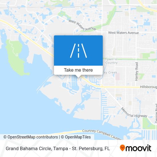 Grand Bahama Circle map