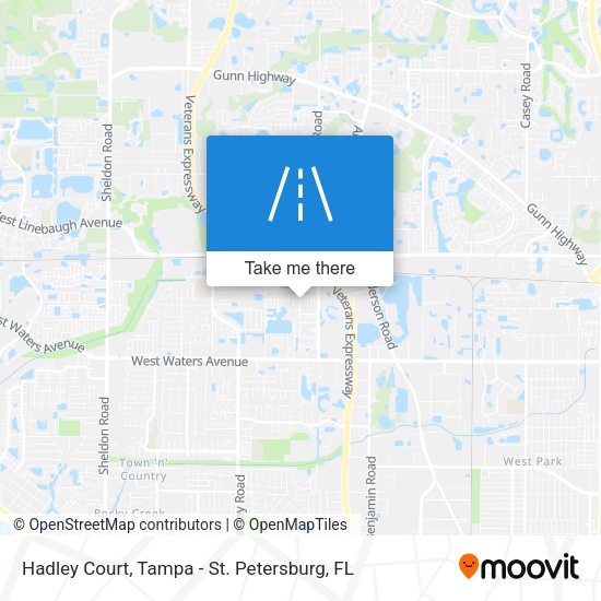 Mapa de Hadley Court