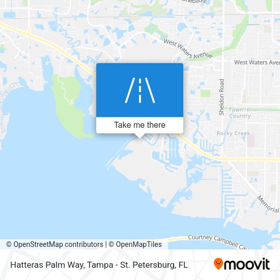 Mapa de Hatteras Palm Way