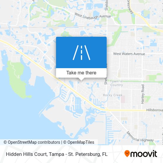 Hidden Hills Court map